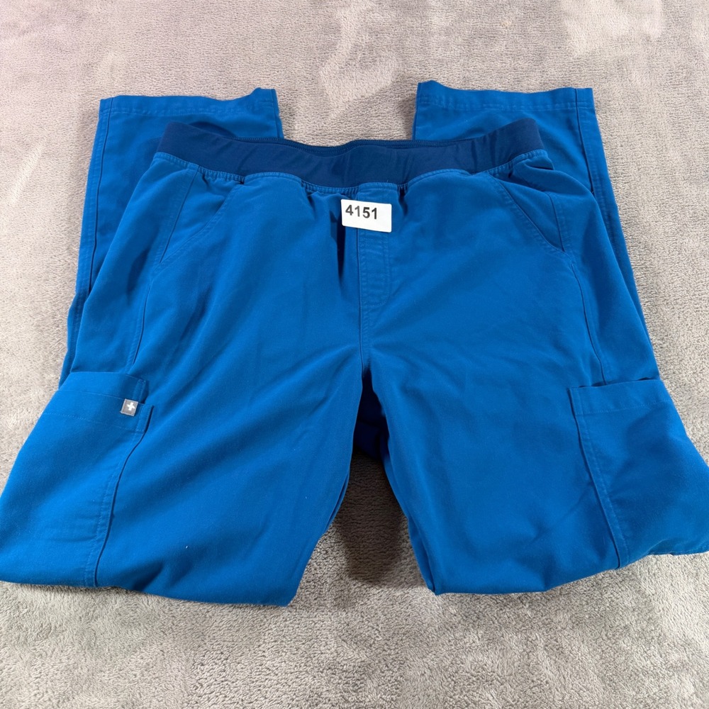 FIGS Scrub Pants Mens XL Blue Technical Collection Cargo Pockets Straight Leg